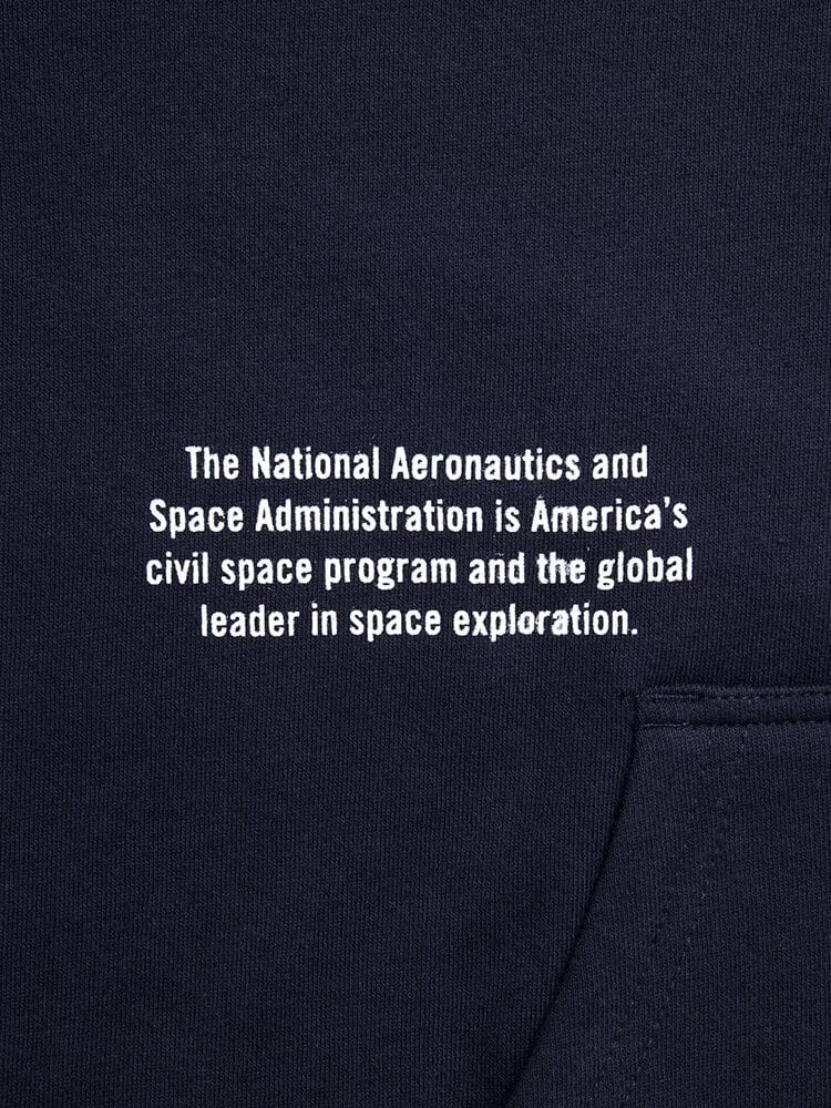 NASA WORM LOGO HOODIE (CHARCOAL)