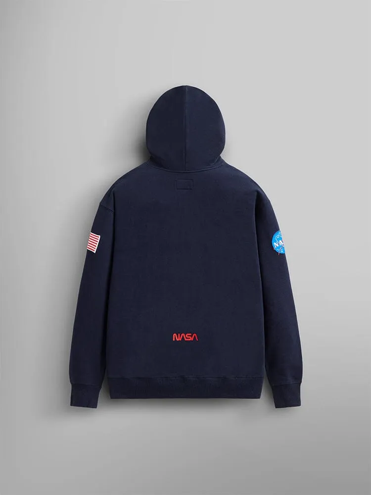 NASA WORM LOGO HOODIE (CHARCOAL)