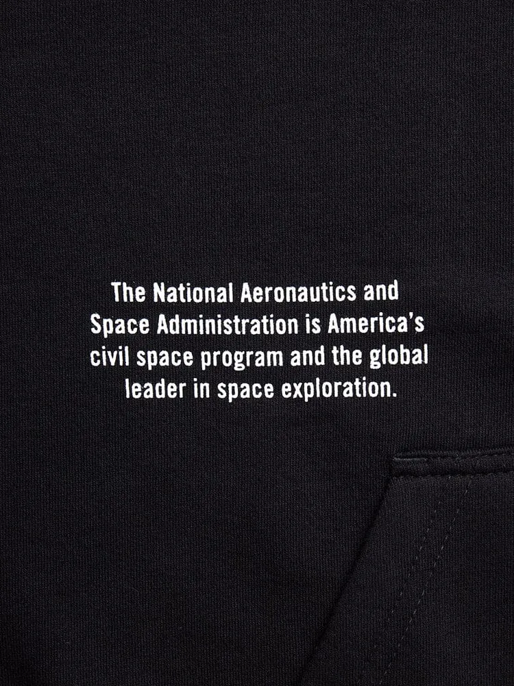 NASA WORM LOGO HOODIE (CHARCOAL)