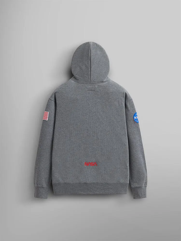 NASA WORM LOGO HOODIE (CHARCOAL)