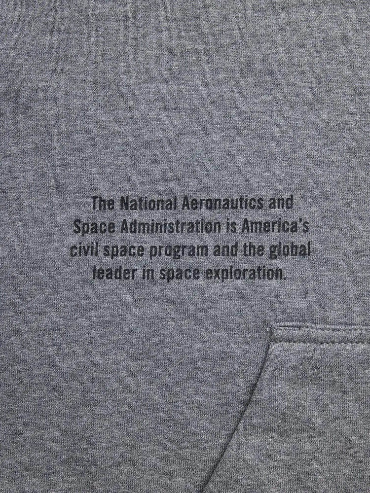 NASA WORM LOGO HOODIE (CHARCOAL)