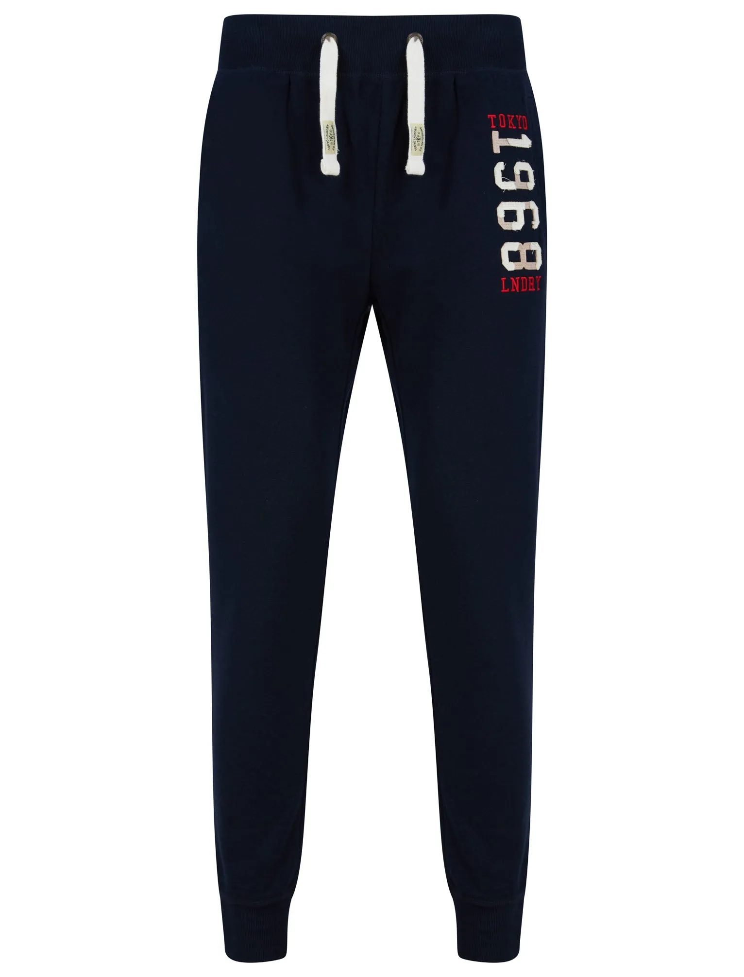 Nayfield Brushback Fleece Cuffed Joggers in Sky Captain Navy - Tokyo Laundry