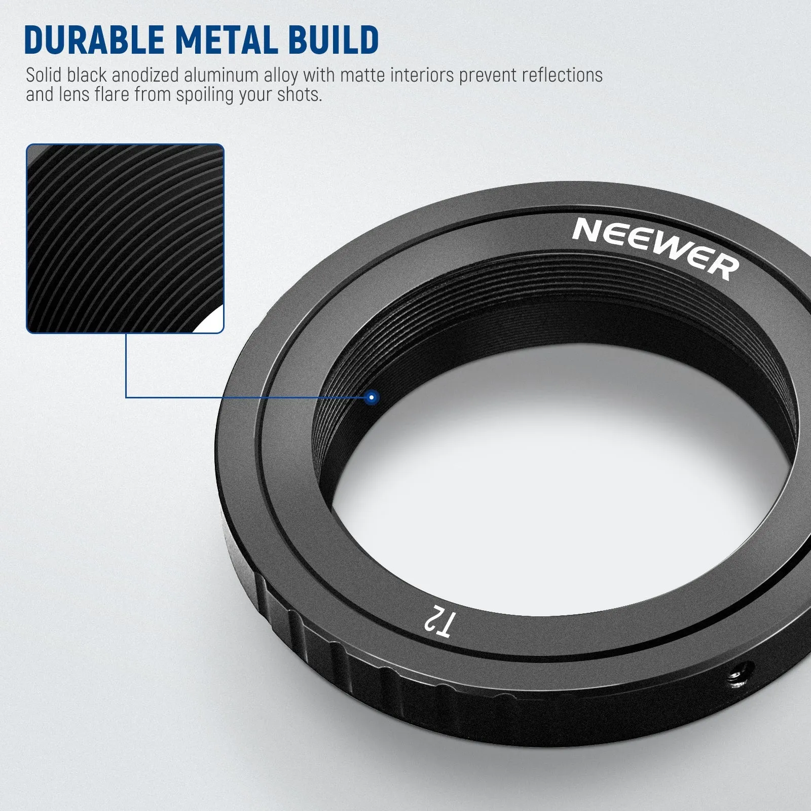 NEEWER LA-01 T Ring for Nikon F Mount Cameras & Telescopes