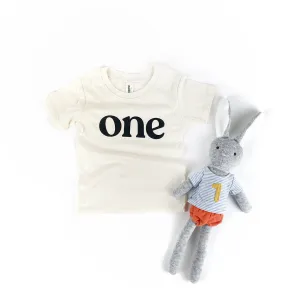 “One” Organic Birthday Tee