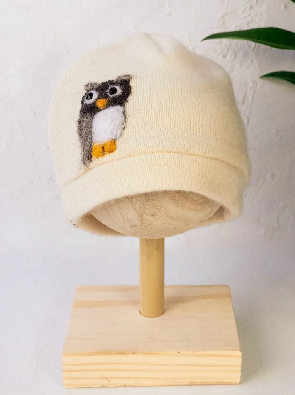 Owl Cashmere Hat - Baby