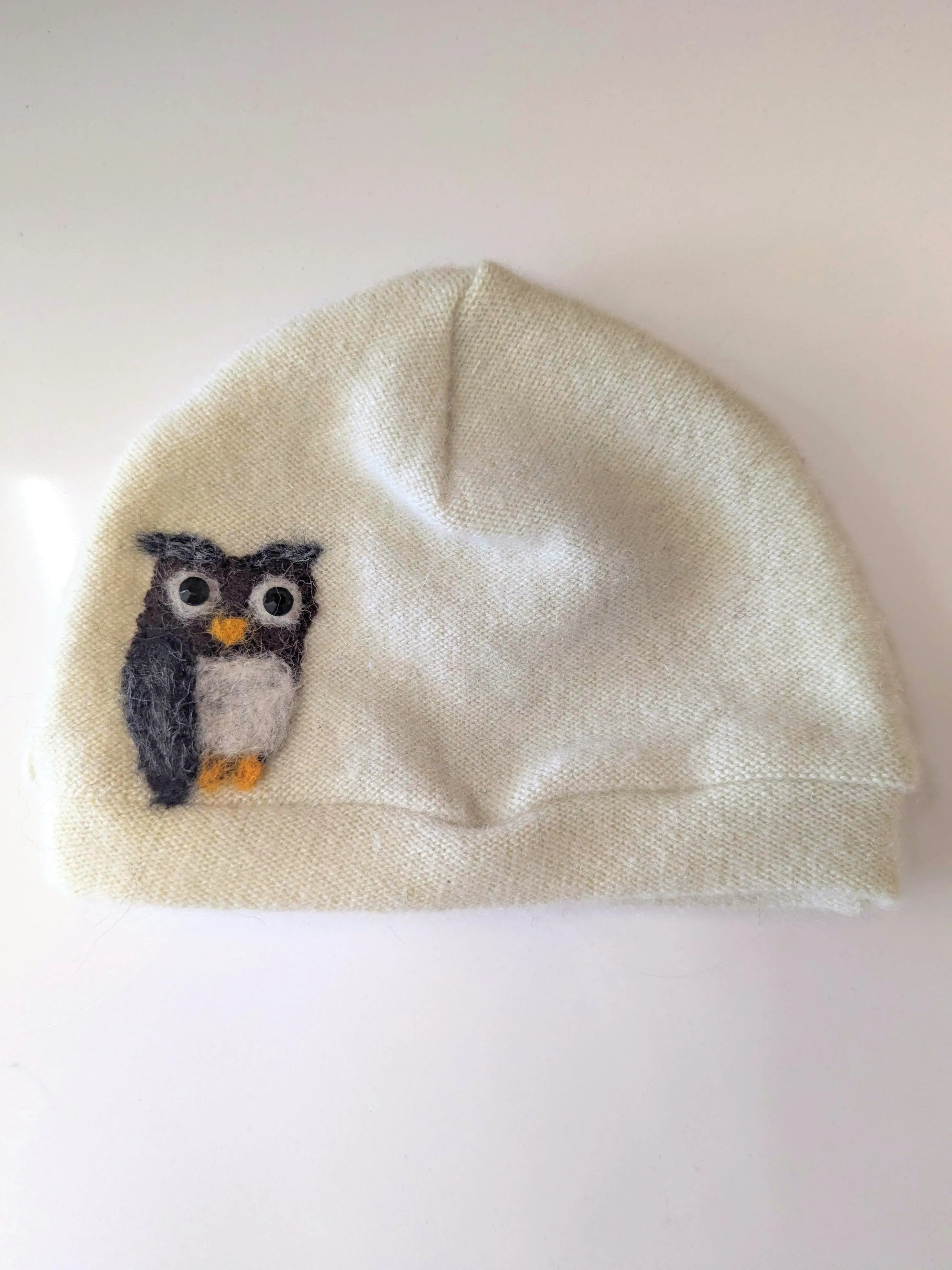 Owl Cashmere Hat - Baby