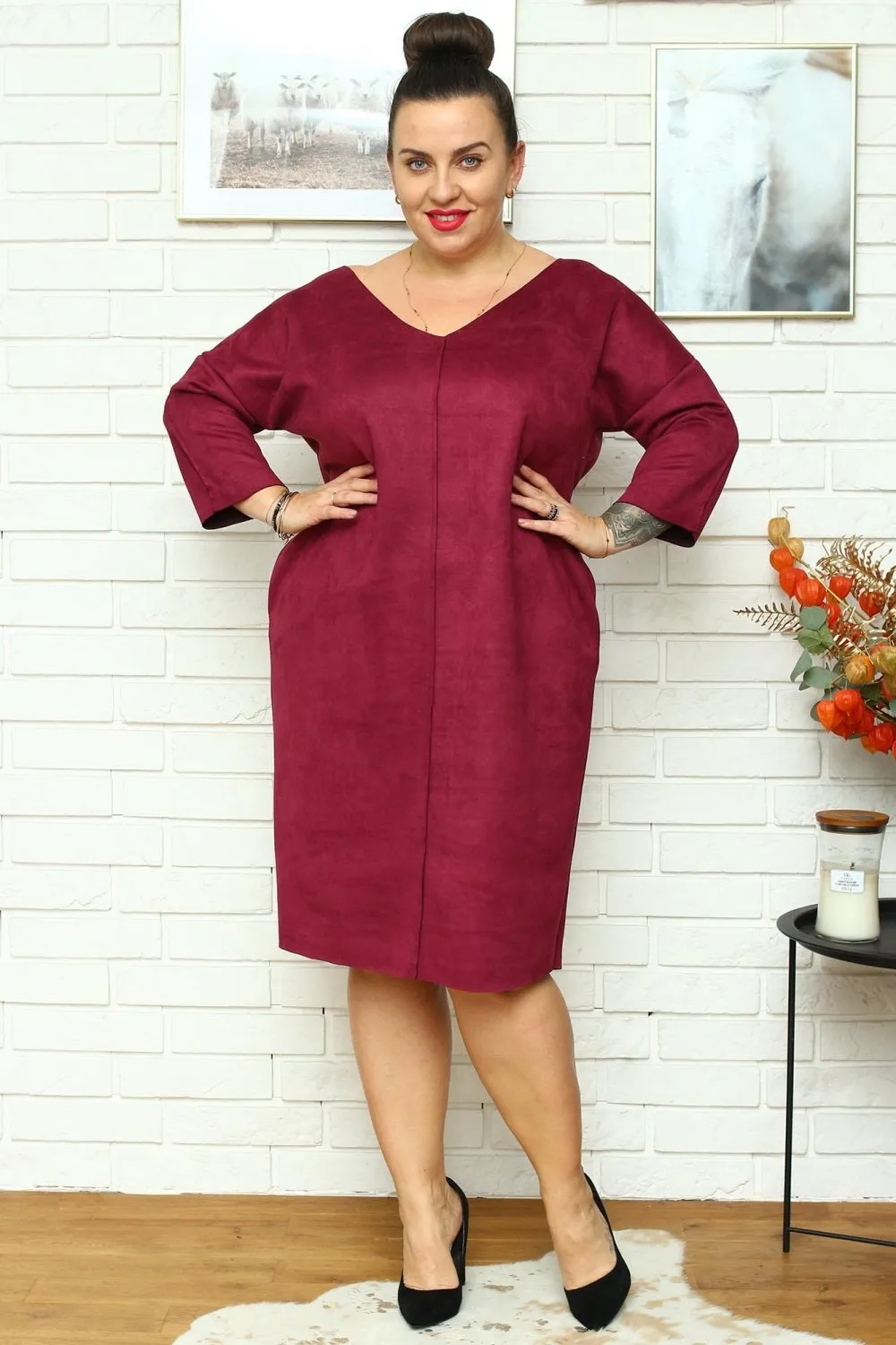 Plus size dress model 175219 Karko