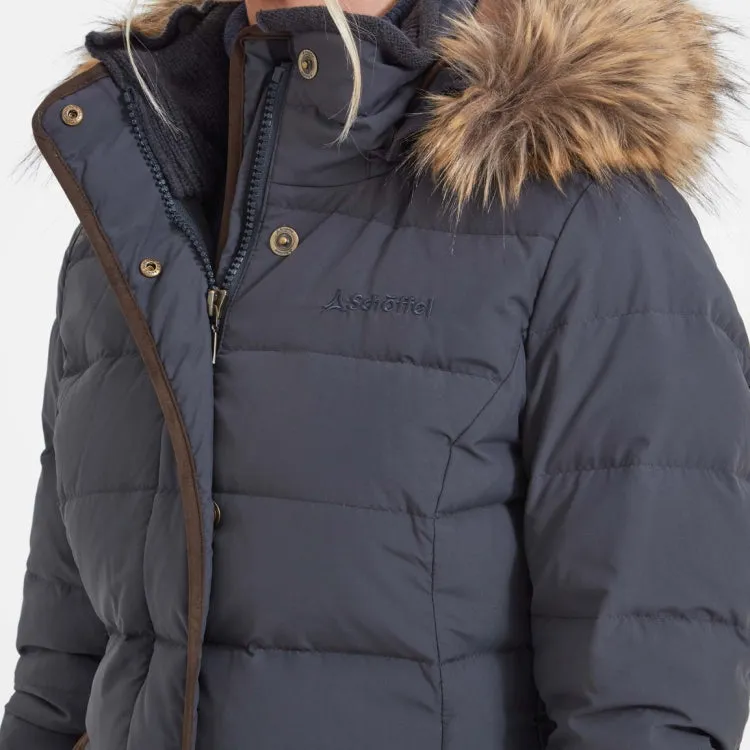 Schoffel Ladies Mayfair Down Coat - Gunmetal