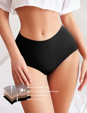 Seamless High Waisted Four Layers Leak-Proof Ice Silk Menstrual Underwear Egypt