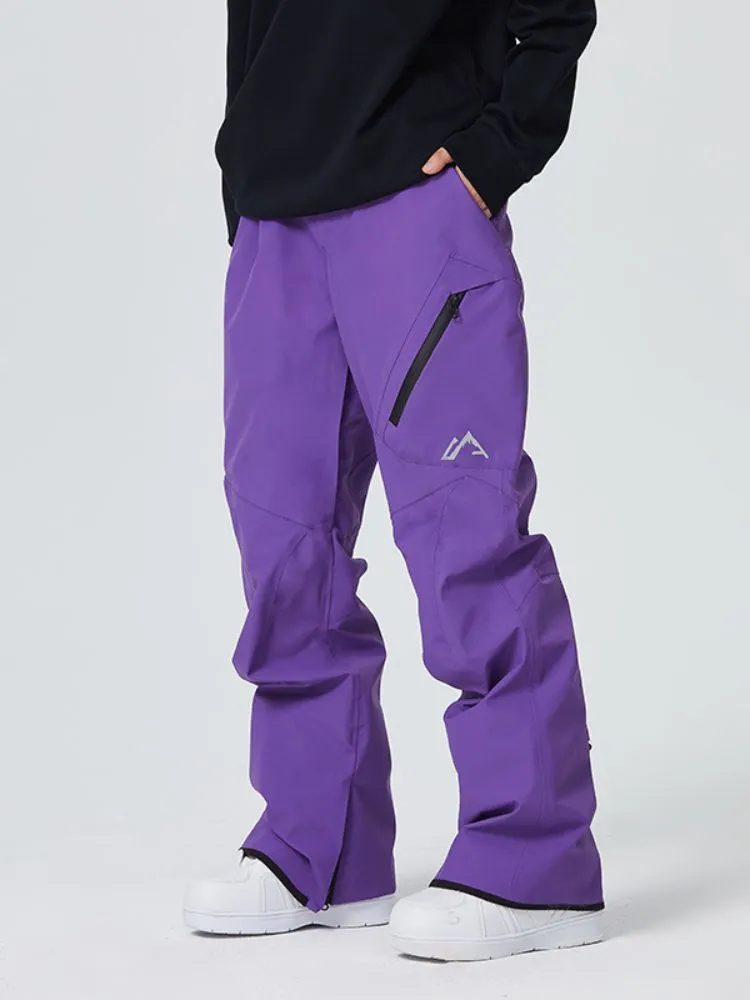 Searipe Diagonal Zipper Snow Pants - Men's