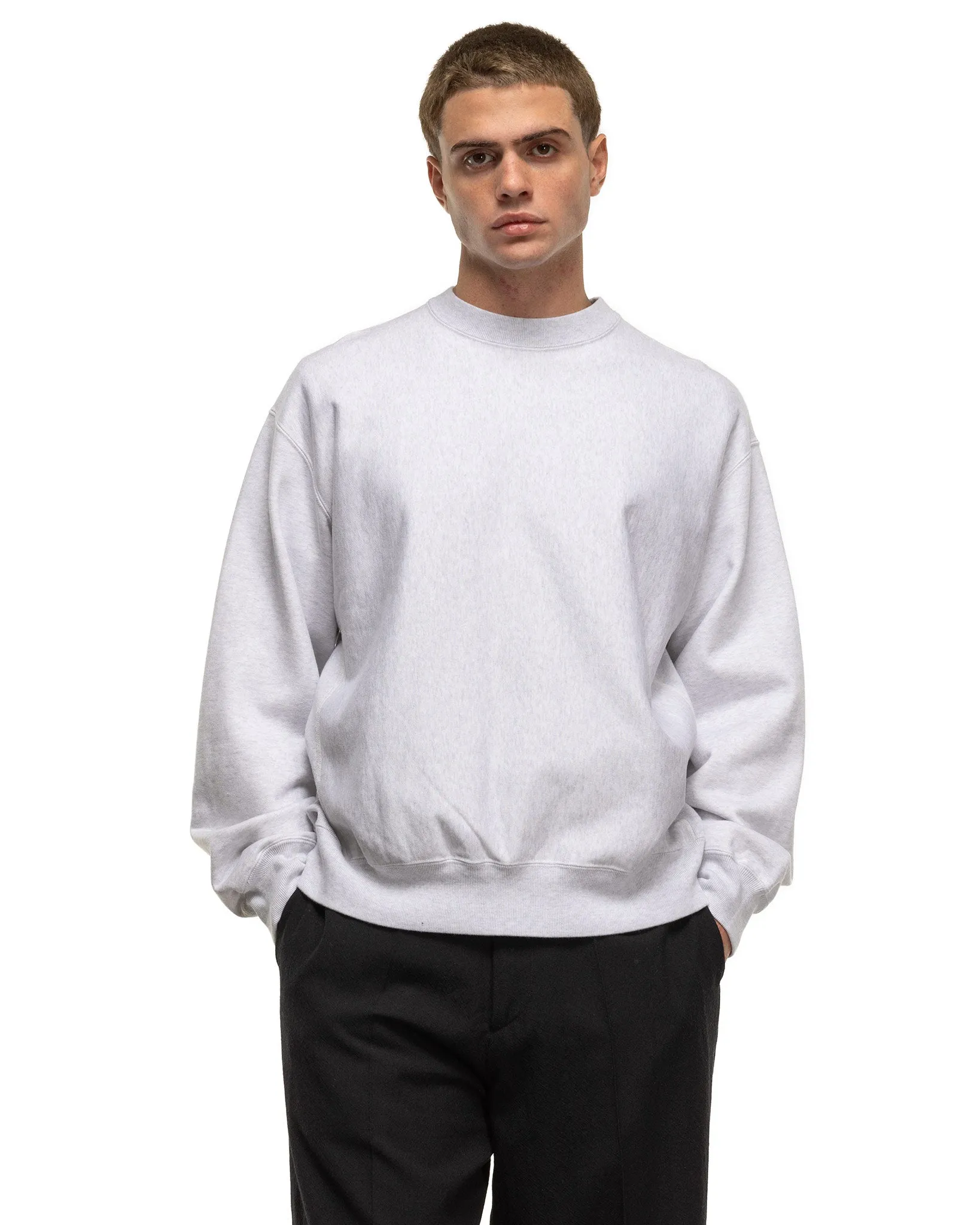 Soft & Hard Crew-Neck P/O Big Heather White