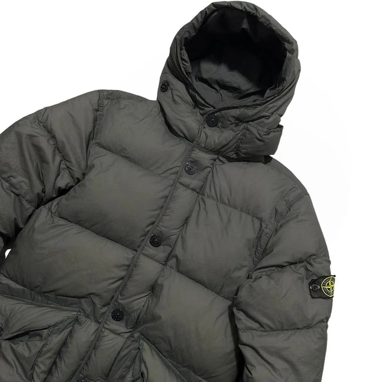 Stone Island Opaque Nylon Tela Down Jacket