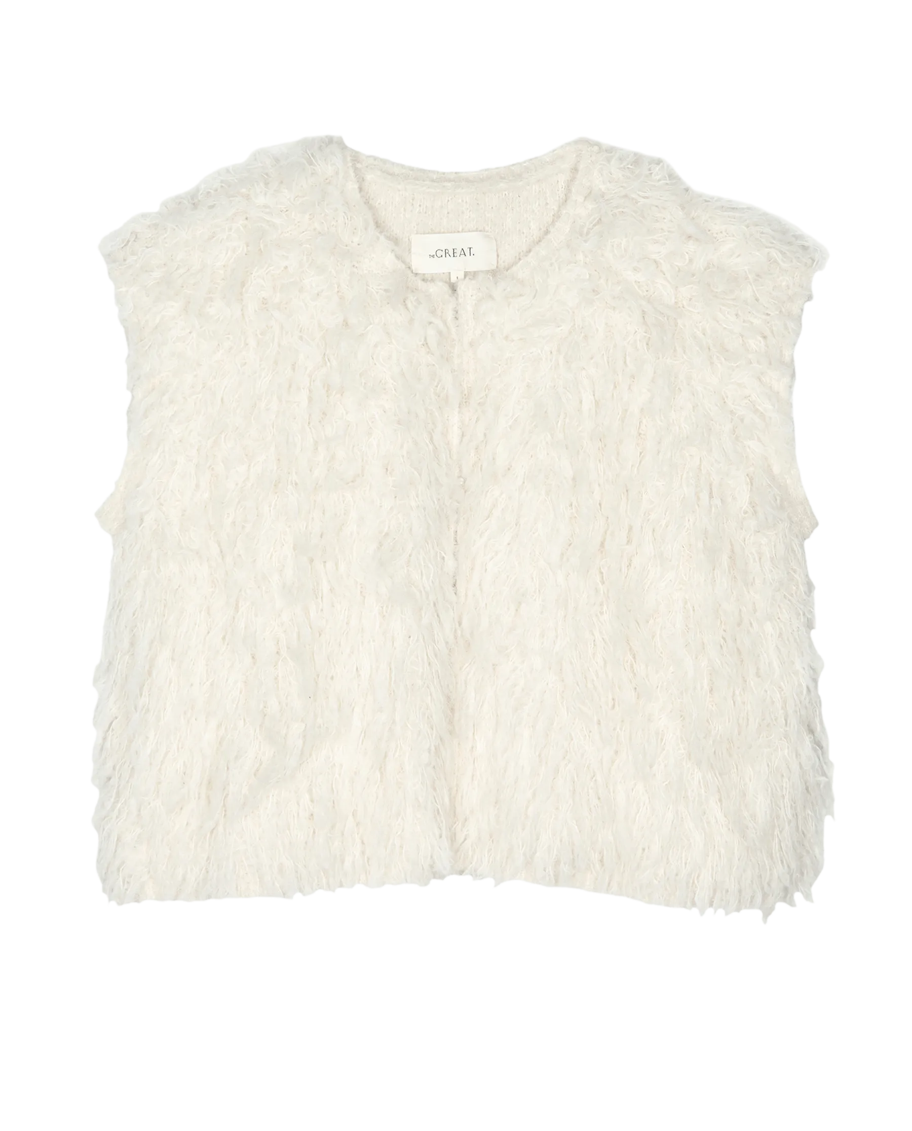 The Boucle Loop Vest. -- Soft White