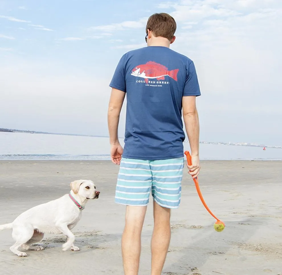 Trout Flag: Long Sleeve T-Shirt - Gray