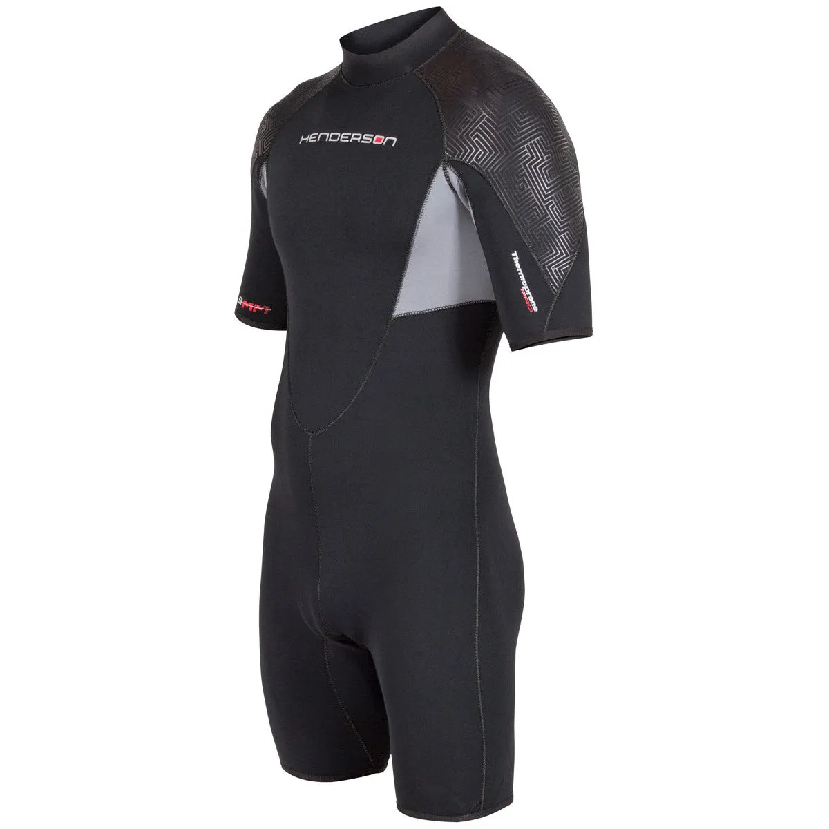 Used Henderson 3mm Mens Thermoprene Pro Back Zip Shorty Wetsuit - Black - XX-Large