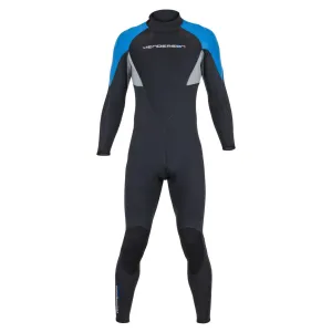 Used Henderson 3mm Mens Thermoprene Pro Back Zip Wetsui - Black / Blue - Medium