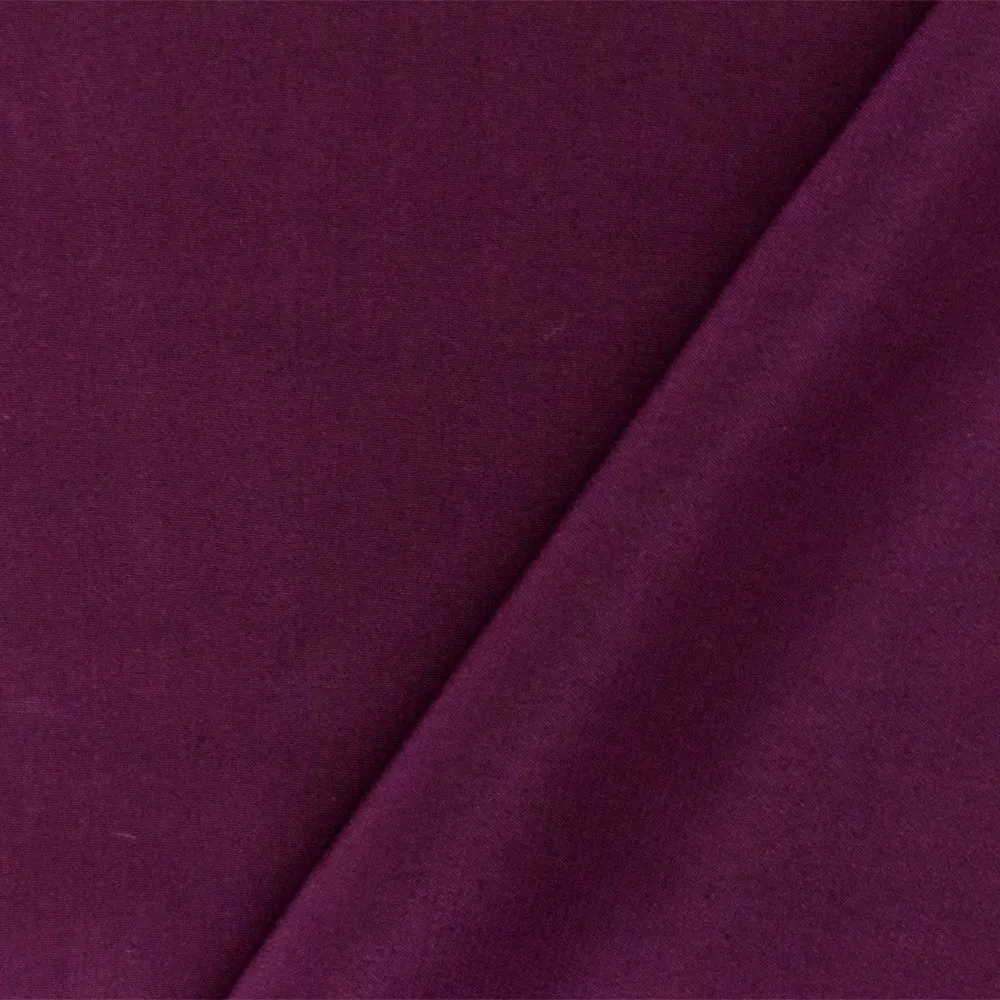 Wine Red Famous Designer Silk Crepe De Chine Fabric