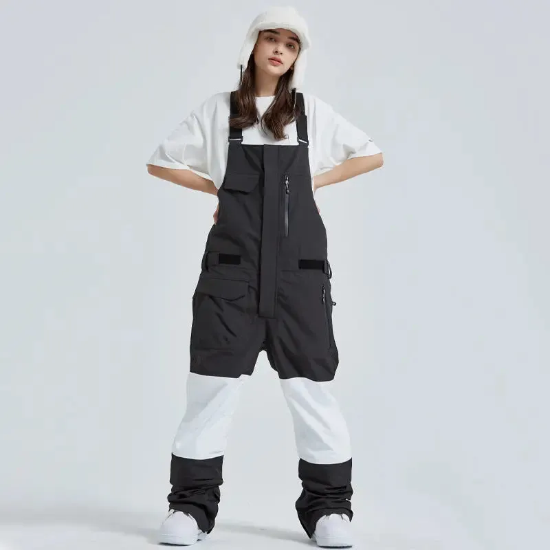 Winter Couple Style Snow Bibs Pants