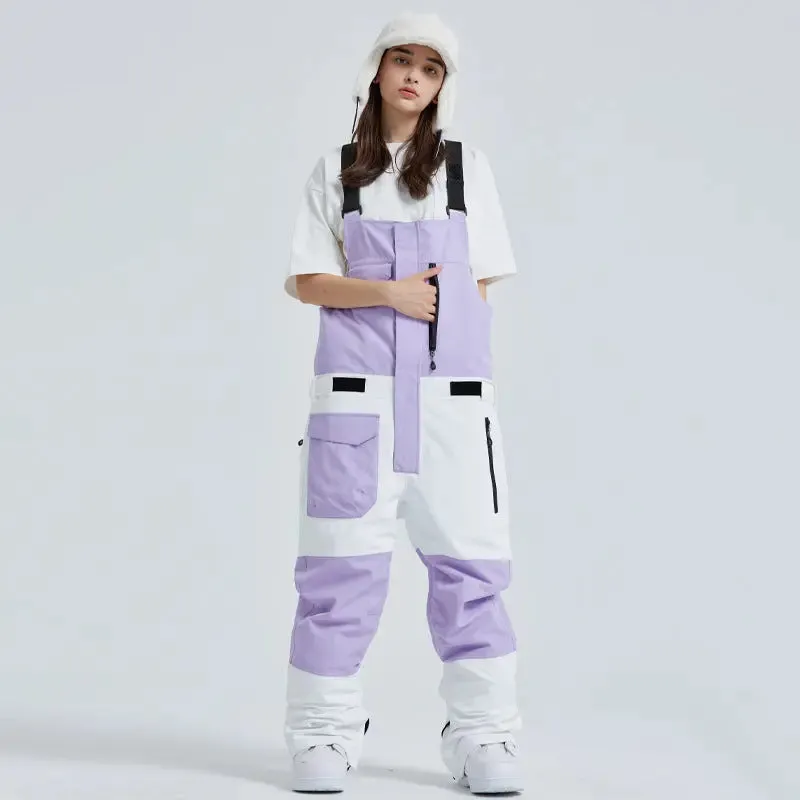 Winter Couple Style Snow Bibs Pants