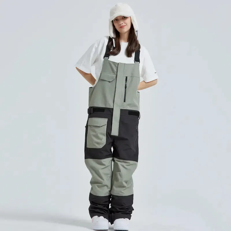 Winter Couple Style Snow Bibs Pants